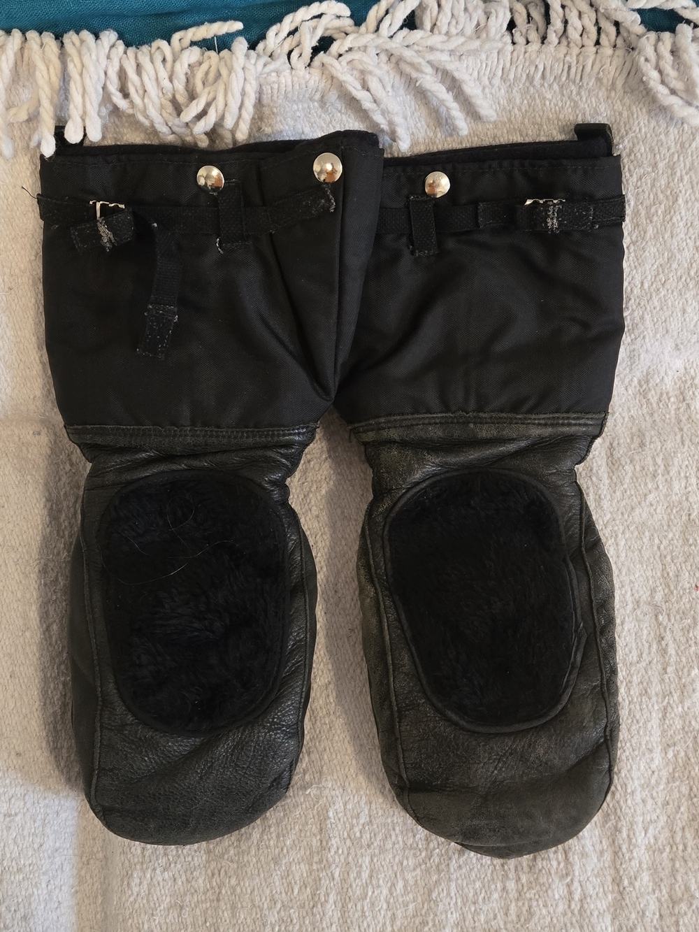 Raber Made in Canada Leather Winter Gauntlet Mittens Men’s M